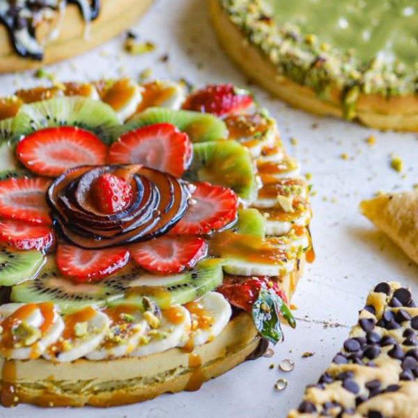 WAFFLE وافل نوتيلا فاكهة